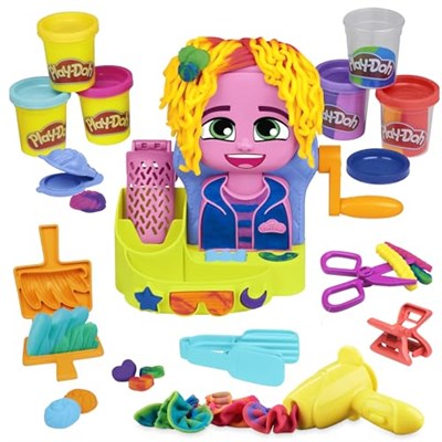 Play-Doh Renkli Kuaför Salonu Oyun Hamuru Seti, 6 Kutu, 3 Yaş Ve Üzeri Kız Ve Erkek Çocuklar İçin Oyuncaklar