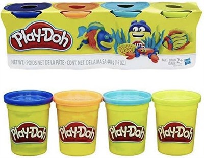 Play-Doh Tatlı Renkler Oyun Hamuru 4lü Paket | Her Biri 113 g (4 oz) Kutu | 2 Yaş ve Üzeri Çocuklar İçin | Sanat ve El İşi Etkinlikleri ile Parti Hediyeleri İçin İdeal