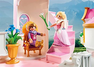 Playmobil 70447 Büyük Prenses Kalesi, prensler ve prensesler için büyülü dünya, eğlenceli, yaratıcı rol yapma, oyun seti 4 yaş ve üzeri çocuklar için uygundur