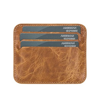PLM Bouletta Pedro Slim Unisex Deri Kartlık V18 Taba