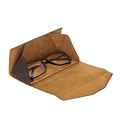 PLM Smart Glass Deri Gözlük Kılıfı G2 Kahverengi