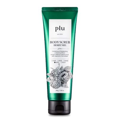 Plu Original Body Scrub Berry Mix 200 gr Kırmızı Meyveli Vücut Peelingi