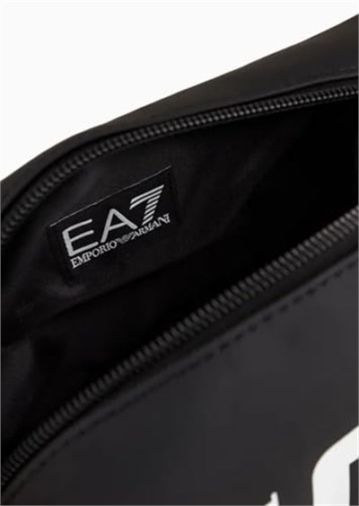 Pochette beauty case train uomo Emporio Armani EA7 siyah/beyaz logo UBS23EA01 245076 3R910 Piccola, Siyah, piccola