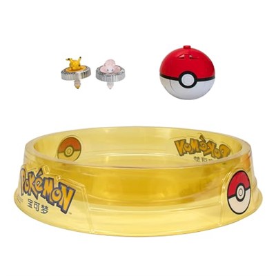 Pokémon Battle Spinner Arena Seti - İki Poké Ball Spinner Fırlatıcısı ve Savaş Arenası ile İki Savaş Döndürücü