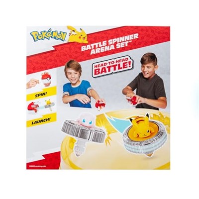 Pokémon Battle Spinner Arena Seti - İki Poké Ball Spinner Fırlatıcısı ve Savaş Arenası ile İki Savaş Döndürücü