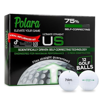 Polara Ultimate Straight Self Correcting 2 Piece Golf Balls (1 Dozen) (Japonyadan ithal)