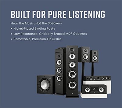 Polk Audio Monitor Xt35 Ince Merkezi Hoparlör, Hi-Res Sertifikalı, Dolby Atmos Ve Dts:X (Adet) Ile Uyumlu, Siyah - Seçenekler: MXT35 Merkezi Hoparlör (Adet)...