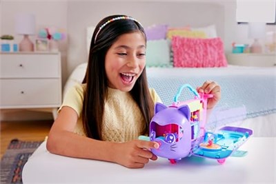 POLLY POCKET™ MİNİK KEDİ HAVA YOLLARI™ Oyun Seti Polly Pocket Adventures in Rio Uçak Oyun Seti, 2 mikro bebek ve evcil hayvan, aksesuarlar, seyahat oyuncağı uçak HWP19 | 2 Mikro Bebek ve Evcil Hayvan 