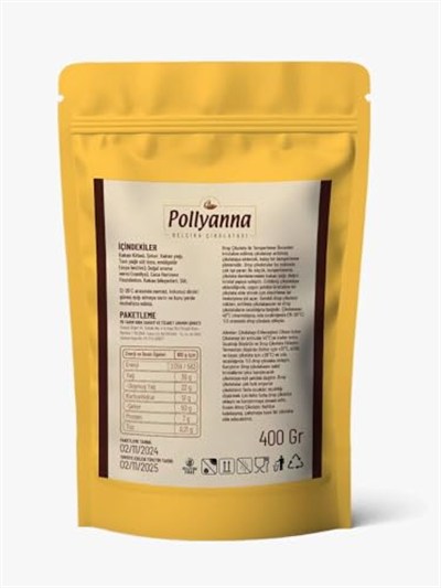 Pollyanna Sütlü Damla Belçika Çikolatası 400 Gr