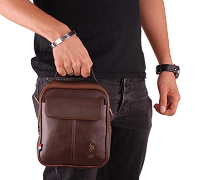 Polo Omuz Çantası Fermuarlı Saplı Siyah 6756