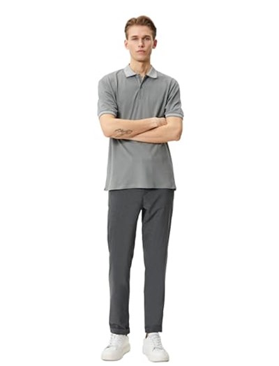 Polo Yaka Tişört Slim Fit Kısa Kollu Yaka Detaylı