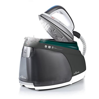Polti La Vaporella XT120C ısıtma kazanlı buharlı ütü istasyonu, akıllı, ECO fonksiyonu, uzun ömürlü, basınç 8,5 bar, buhar çıkışı 600 g, turkuaz/gri