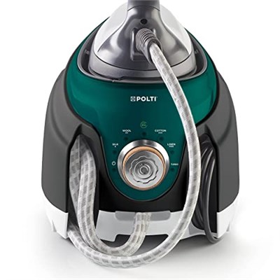 Polti La Vaporella XT120C ısıtma kazanlı buharlı ütü istasyonu, akıllı, ECO fonksiyonu, uzun ömürlü, basınç 8,5 bar, buhar çıkışı 600 g, turkuaz/gri