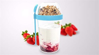 poppard young & smart Capsule 450 ML + 100 ML Kaşıklı Yoğurt Kabı (Lacivert)