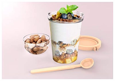 poppard young & smart Capsule 450 ML + 100 ML Kaşıklı Yoğurt Kabı (Lacivert)