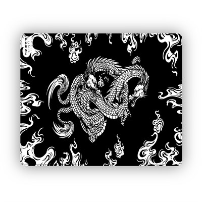 Porge Esports Edition Mouse Pad 48x40 cm Gaming Oyuncu Mousepad (White Dragon, 48x40 cm (3mm kalınlık)) - Seçenekler: 48x40 cm (3mm kalınlık), 48x40 cm (4mm kalınlık)