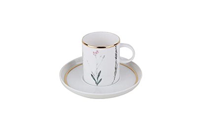 Porland Botanical 12 Parça Kahve Takımı, Çok Renkli