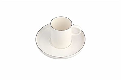 Porland Chopin Platin Kahve Takımı 4 Parça