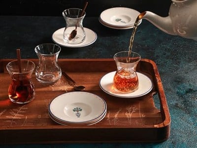 Porland Vaso Piccolo 12 Parça 6 Kişilik Çay Takımı