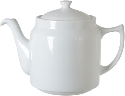 Porselen Tek Demlik kahveci Model Bitki Demleme Beyaz 1250ml