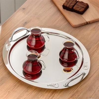 Porsima 16043 Ehl-i Keyf 6lı Borosilikar Cam Çay Bardağı Seti 200 ml