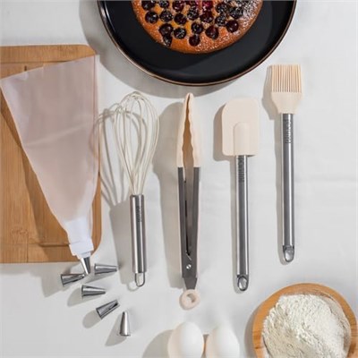 Porsima 3160 10 Parça Pasta Ve Tatlı Servis Seti Kek Pasta Ve Şekerleme Araçları Beyaz