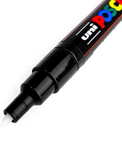 Posca - Ultra İnce - İnce Boya Marker Kalem Seti - PC-1MR, PC-1M, PC-3M - Siyah Mürekkep - 3lü Paket