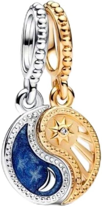 POSEİDONS JEWELLERY (20) Ayrılabilir Güneş ve Ay Sallantılı Charm-1