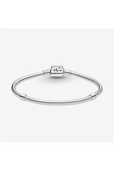 POSEİDONS JEWELLERY (727) Moments Kıvrımlı Zincirli Klipsli Gümüş Bileklik Standart 16