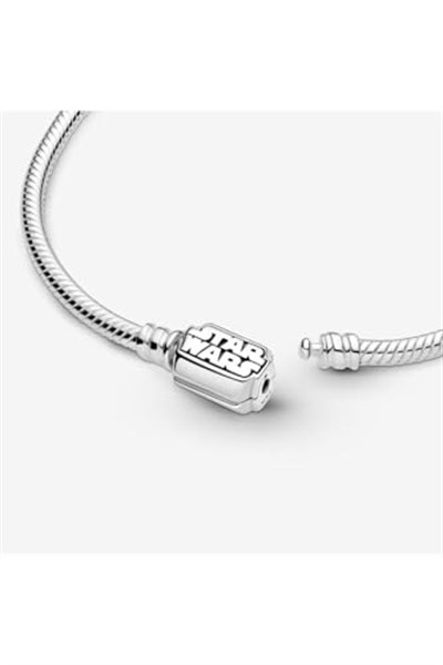 POSEİDONS JEWELLERY (728) Moments Kıvrımlı Zincirli Klipsli Gümüş Bileklik Standart 20