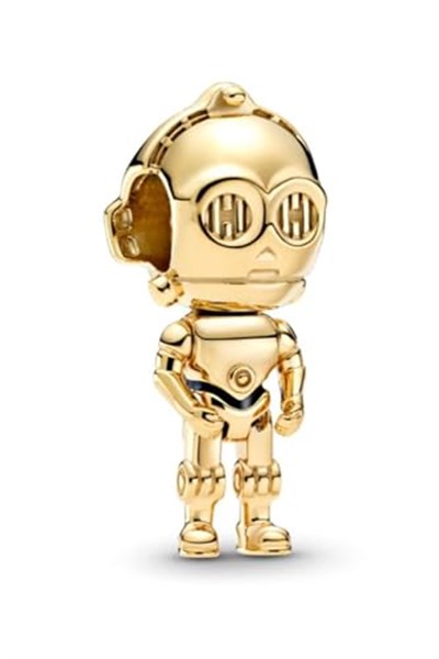 POSEİDONS JEWELLERY C-3po™ Charm Gold Tek Ebat