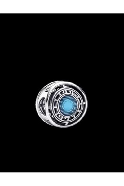 POSEİDONS JEWELLERY Iron Man Arc Reactor 925 Ayar Gümüş Charm Gümüş Tek Ebat