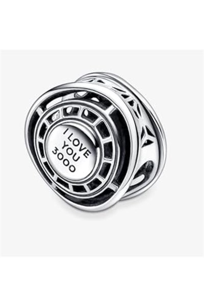 POSEİDONS JEWELLERY Iron Man Arc Reactor 925 Ayar Gümüş Charm Gümüş Tek Ebat