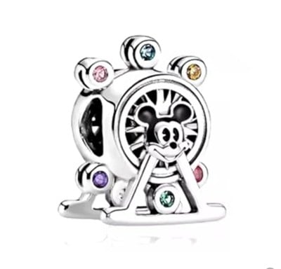 POSEİDONS JEWELLERY Lunapark Dönmedolap Charm Gümüş Tek Ebat