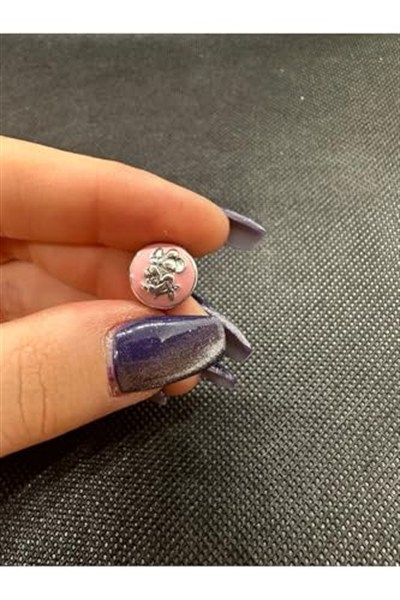 POSEİDONS JEWELLERY Minnie Mouse Pembe Zirkon Taşlı Charm Pembe Tek Ebat