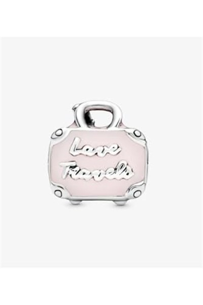 POSEİDONS JEWELLERY Pembe Valiz Charm Pembe Tek Ebat