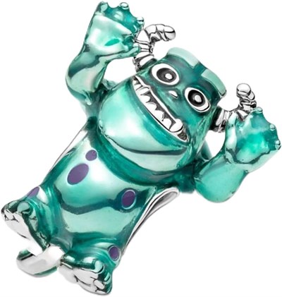 POSEİDONS JEWELLERY Sulley Charm 925 Ayar Gümüş Yeşil Tek Ebat