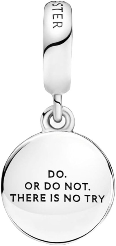 POSEİDONS JEWELLERY Usta Yoda Jedi Charm 925 Ayar Gümüş Yeşil Tek Ebat