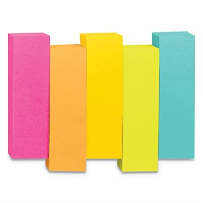 Post-it 670/5 Sayfa İşaretleri Şeffaf İndeks ile İşaretle, dosyala, yönlendir. - Seçenekler: 5 x 100 sayfa, 25x76 mm, 27 x 23 cm