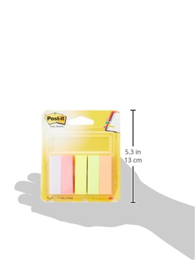 Post-it 670/5 Sayfa İşaretleri Şeffaf İndeks ile İşaretle, dosyala, yönlendir. - Seçenekler: 5 x 100 sayfa, 25x76 mm, 27 x 23 cm