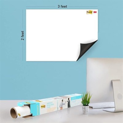 Post-it DEF32 Silinebilir Beyaz Tahta, Beyaz, 91, 44 x 61 cm