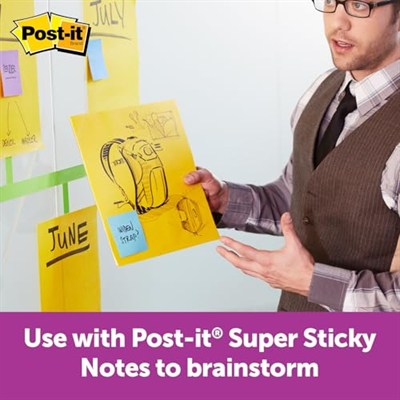 Post-it S per Yap kanl B y k Notlar, 28 cm x 28 cm, 1 Ped, 30 Sayfa/Ped (BN11)