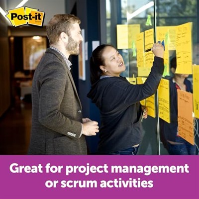 Post-it S per Yap kanl B y k Notlar, 28 cm x 28 cm, 1 Ped, 30 Sayfa/Ped (BN11)