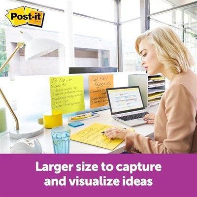 Post-it S per Yap kanl B y k Notlar, 28 cm x 28 cm, 1 Ped, 30 Sayfa/Ped (BN11)