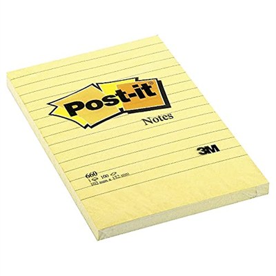 Post-it Süper Yapışkan Notlar, 4x6