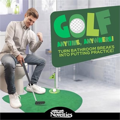 Potty Putter Toilet Time Golf Game - Fairly Odd Novelties