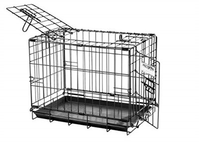 Precision Pet Products İki Kapılı Provalue Tel Köpek Sandığı, 19 İnç, 15 Pounda Kadar Evcil Hayvanlar İçin, 5 Noktalı Kilitleme Sistemli