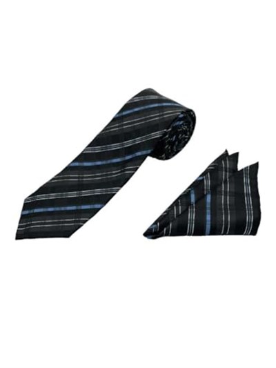 Premium Ahşap Kutulu 2li Kravat Mendil Set