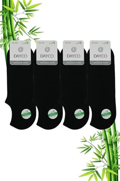 Premium Dikişsiz Bambu Erkek Sneakers Çorap Siyah Görünmez Spor Çorap - 41-45 - 522SYH