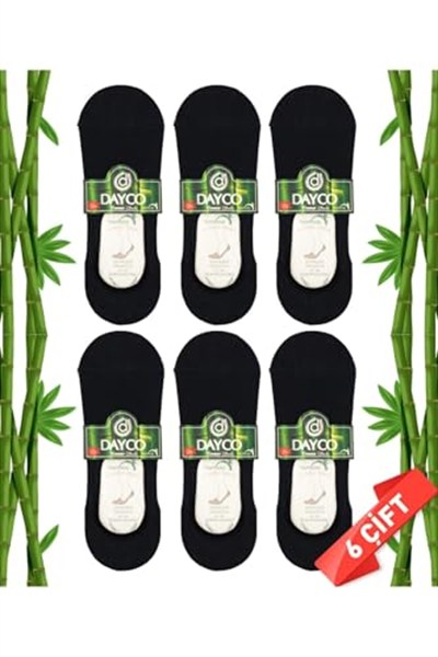 Premium Dikişsiz Erkek Bambu Babet Çorap Füme 6lı Set - 41-45 - C106FUME-6